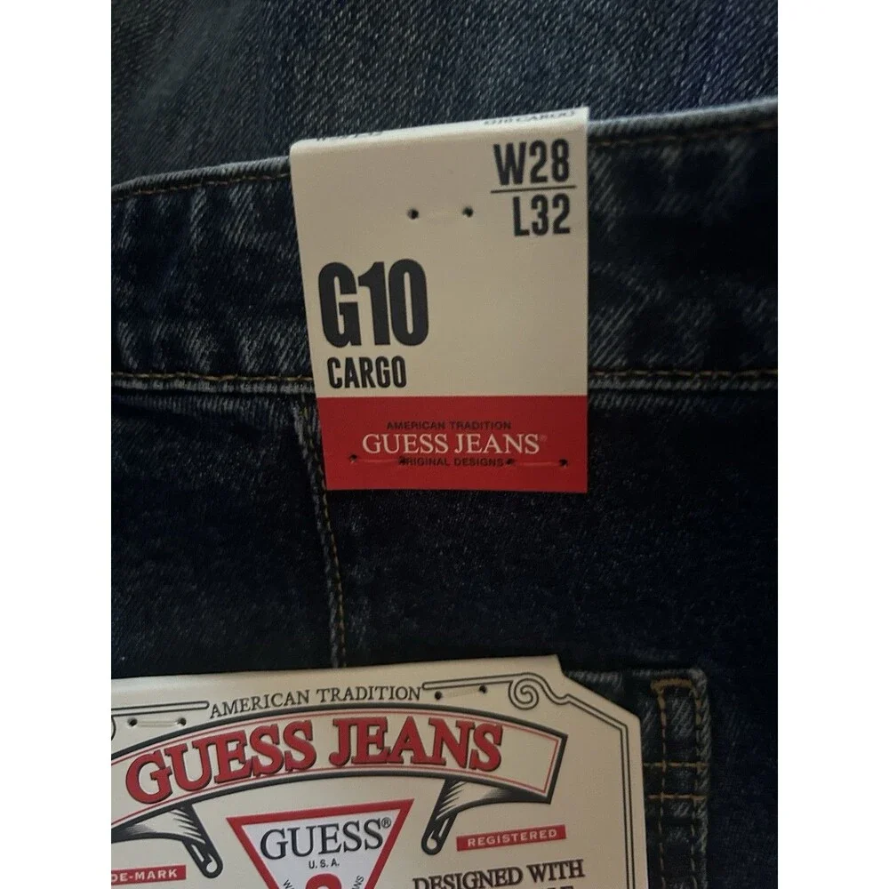 Guess Authentic G10 Cargo Jeans Airwash 28x32 - Vintage - Brand New -